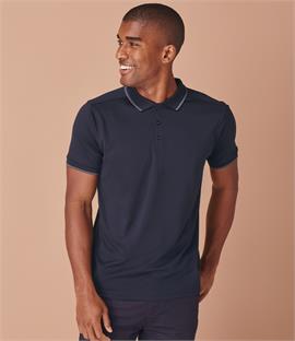 CLEARANCE - Henbury HiCool Tipped Polo Shirt